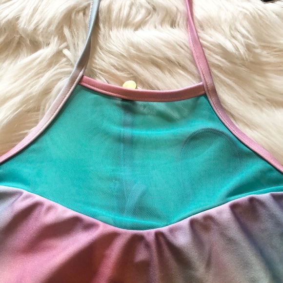 WILDFOX Swim Pastel Tie Dye Halter Bikini Top - Picture 7 of 12